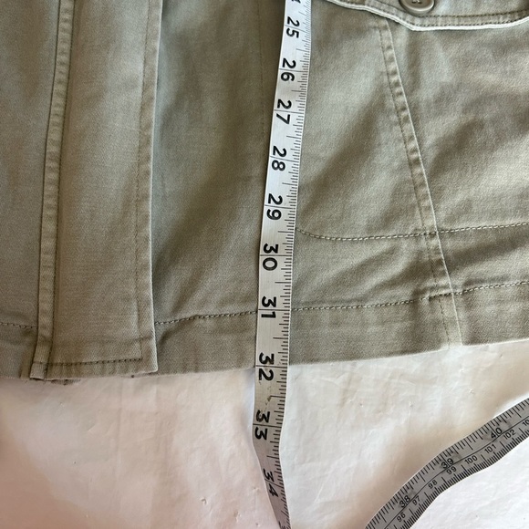 Torrid Twill Lace-Up Back Anorak Utility Jacket Women's 2 / 2X in Green Gray - Picture 10 of 10